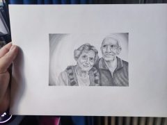 Älteres Ehepaar Auftragsarbeit