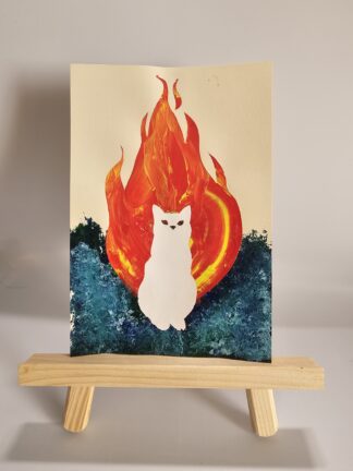 Weisse Feuerkatze