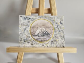 Postkarte: Schneebedeckter Vulkan